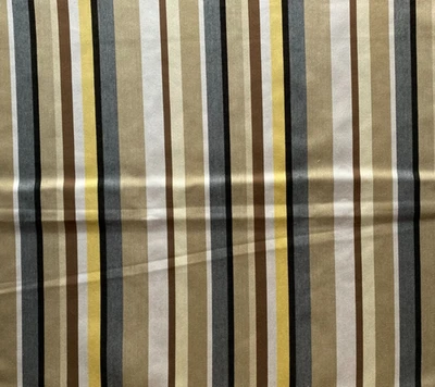 Kravet Soleil Esparto Strip Cinder Designer  Fabric Remnant 24"x24" - Image 1 of 2
