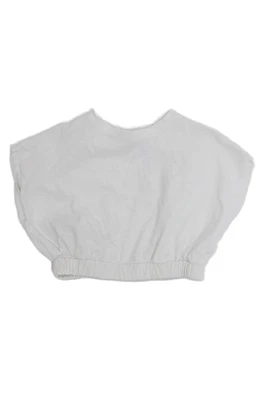 Camiseta pulóver lisa manga corta blanca talla 8 de Zara para niñas Foto 1 de 3