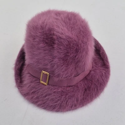 Sombrero KANGOL Talla Única Púrpura Mujer Diseño Piel Fieltro Invierno - Imagen 1 de 4