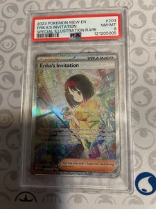 Pokemon SV Scarlet Violet 151 SIR Erika's Invitation 203/165 PSA 8 MINT - Bild 1 von 2