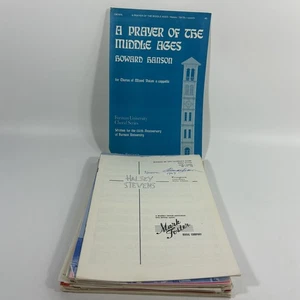 Lot 30 Vintage Choral Octavo Sheet Music Prayer of the Middle Ages Church Choir - Picture 1 of 3