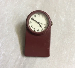 Braune Taschenuhr Geldklammer Ansteckuhr/Uhr ein modernes Accessoire Neuware! - Bild 1 von 2