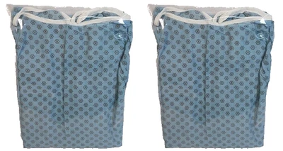 Vestido de paciente de hospital. Lote (2) Ea. Vestido ligero de examen médico Foto 1 de 4