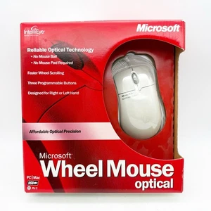 Microsoft Wheel Mouse Optical USB PS/2 - X08-40764 mit Karton - Bild 1 von 3