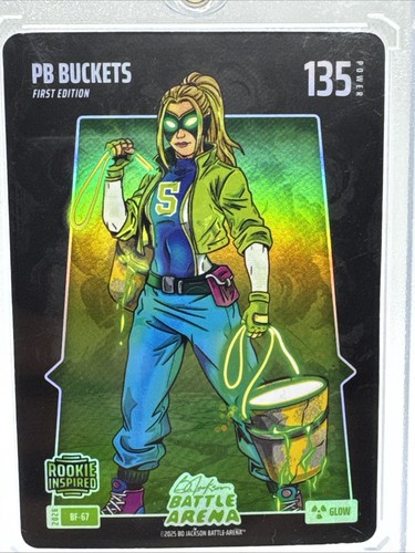 Bo Jackson Battle Arena PB BUCKETS "Paige Bueckers" Battlefoil Glow #BF-67 (RC)
