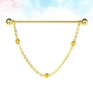Broche de cadena de solapa con botones y cuello para hombre para decoración - Imagen 1 de 11