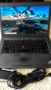 Lenovo ThinkPad T460 i7-6600 @2.6GHz 16GB 256GB SSD Win10Pro AC Adapter - Picture 1 of 3