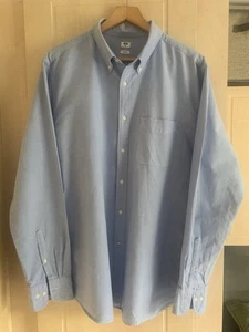 Uniqlo Light Blue Button Down Oxford Shirt OCBD 2XL XXL New - Picture 1 of 8