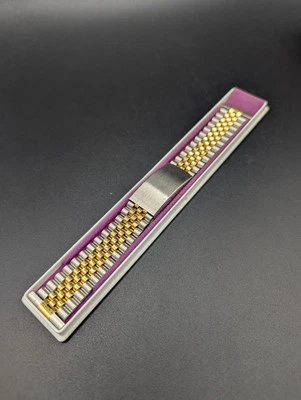 NOS ROWI S/S Reloj Pulsera Placa Oro Estilo Jubileo 22mm Nuevo Con Caja Foto 1 de 4