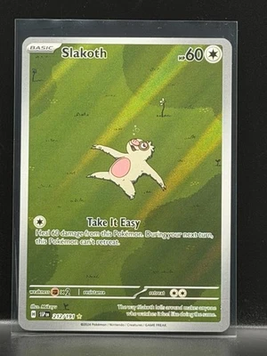 Slakoth Illustration Rare Surging Sparks Pokemon TCG 212/191 - Image 1 of 2