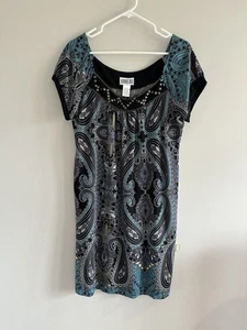 Vintage Robbie Bee Kleid Damengröße 12 Paisley künstlerisch - Bild 1 von 6
