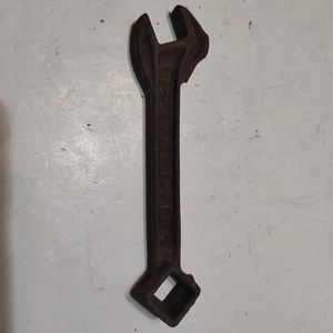 Antique Planet Jr. #3 Farm Implement Grubber Box Open End Cast Iron Wrench - Bild 1 von 5