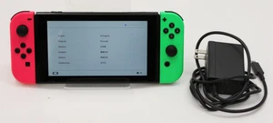 Nintendo Switch Video Game Console w/ pink & green Joy-Cons HAC-001-01 - Picture 1 of 13