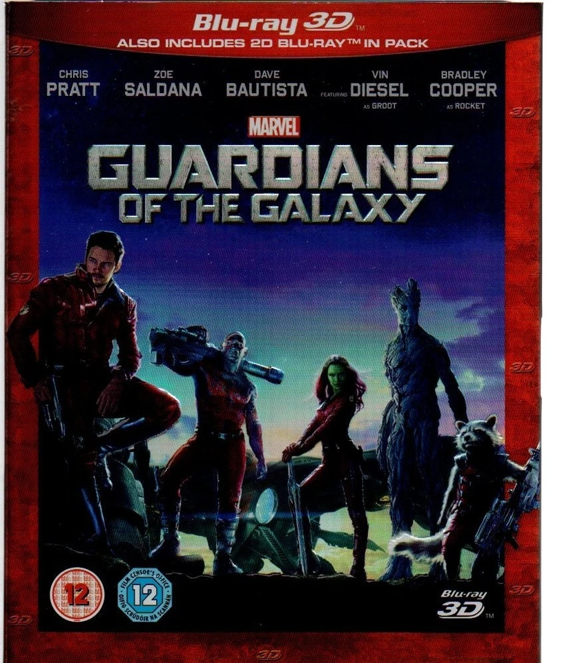 Guardians Of The Galaxy (3D & 2D Blu-ray with card slipcase, 2014) - Image 1 of 1