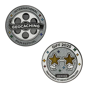2025 GIFF Geocoin Official Geocaching Trackable - Picture 1 of 4