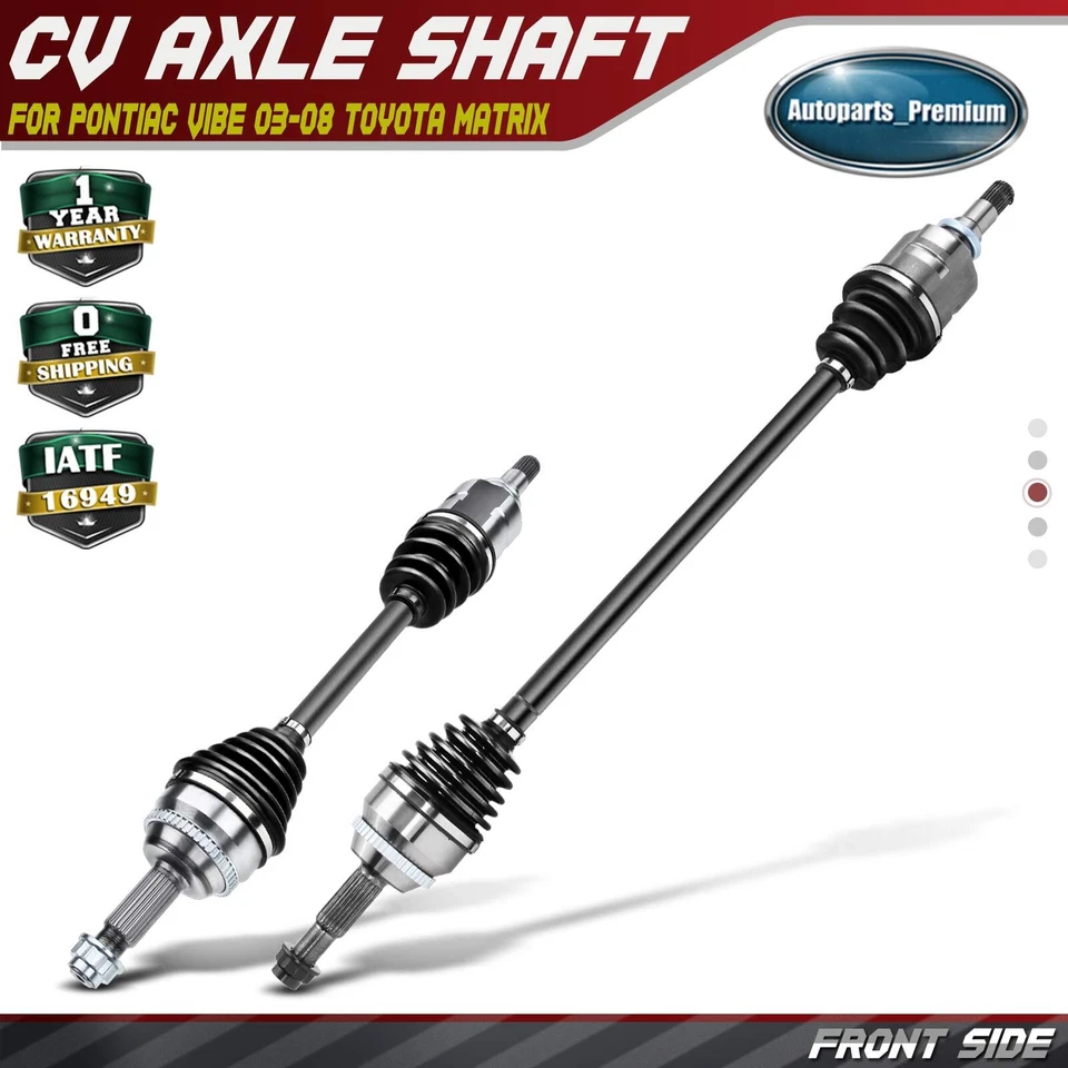 Conjunto de eje CV delantero de 2 piezas para Pontiac Vibe 03-08 Toyota Matrix 1,8 L automático Foto 1 de 4