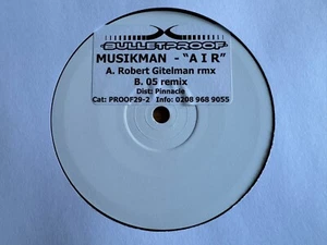 Musikman - Air 12" 2005 Vinyl Robert Gitelman Remix Bulletproof Records Trance - Picture 1 of 3