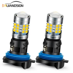 2pcs Jaune citron HP24W LED Antibrouillard Ampoule pour Citroën C5 Peugeot 3008 - Picture 1 of 9