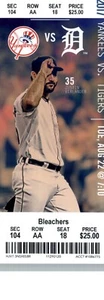 New York Yankees  vs Detroit Tigers 8/24/2017 Ticket - Gary Sanchez 2 HRS / 4R . - Picture 1 of 2