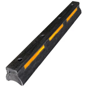 Truck Wheel Stop - Solid Recycled Plastic - 5 Year Warranty - Picture 1 of 3