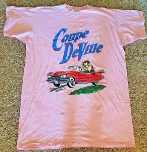 VTG 1994 Looney Tunes Coupe DeVille T-shirt OSFA Taz Cadillac Night Gown Seabell - Picture 1 of 11