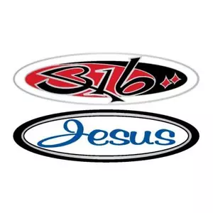 3:16 Jesus Bumper Sticker Bulk Pack Of 9 - Picture 1 of 1