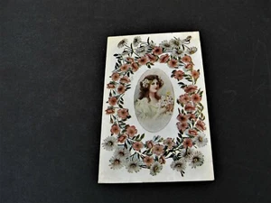 Best Wishes Greetings, hermosa niña - Ben Franklin un centavo - postal de 1910. - Imagen 1 de 4