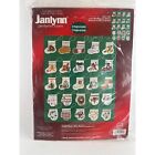 New Janlynn Lotsa Cross Stitch 25 Small Stocking & Mitten Ornaments Kit Holiday