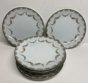 Vintage Denise Porcelain Salad Dessert Plates Set Of 8 Discontinued - Picture 1 of 9