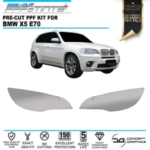 Headlight PPF Paint Protection Film Stone Chip Guard for BMW X5 E70 - Picture 1 of 3