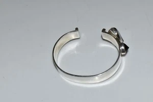 LILLY BARRACK Sterling Silver CUFF BRACELET - ONYX- 38.83 GRAMS (KJY8) - Picture 1 of 6