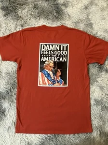 Rowdy Gentleman Pocket Tee Size Med "Feels Good To Be American" USA Uncle Sam - Picture 1 of 7