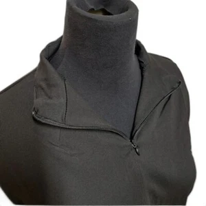 Giacca sportiva sportiva Shadow Sport aderente finto collo quarto zip nera taglia M NUOVA - Foto 1 di 8