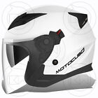 Helm Jet Tourer Motocubo mono weiß Doppelvisierhelm ECE Motorrad Roller