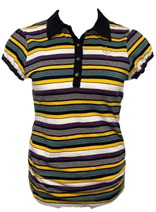 Southpole Women's Size XL Y2K Ruched Sides Babydoll Polo Shirt Preppy Streetwear - Picture 1 of 8