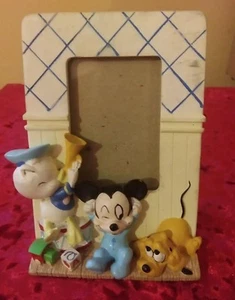 DISNEY BABIES: DONALD, MICKEY, & PLUTO 2"X 3" PICTURE/PHOTO FRAME COLLECTIBLE - Picture 1 of 5