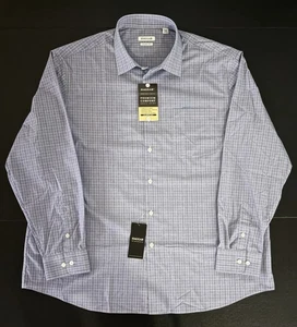 Haggar Premium Comfort Classic Fit Dress Long Sleeve Shirt Men's 18-18.5 36/37 - Picture 1 of 10