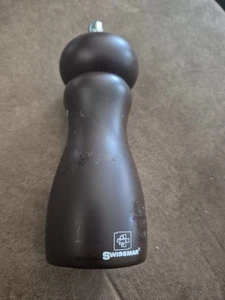 Swissmar 6 1/2" Peppermill ,Salt OR Pepper Grinder Dark wood Used - Picture 1 of 3