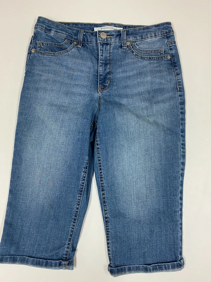 Jones New York Jeans 6 Azul Mujer Thompson Street Hasta la Rodilla Foto 1 de 4
