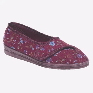 Comfyflux Diana Womens Comfort Everyday Lounge Casual Slippers Wine - Picture 1 of 1