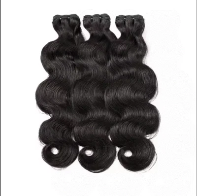 Paquetes de ondas corporales de 22 pulgadas, sin proceso químico, cabello humano virgen 100 % crudo. Foto 1 de 4