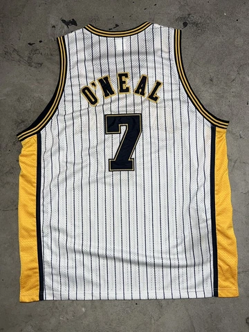 Vintage Reebok Indiana Pacers #7 O’Neal Jersey Men 48 Cover