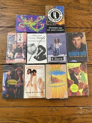 10x Cassette Tape Singles Cassingles Lot Of 10 Dee-lite Cher Nkotb Quad City Djs - Image 1 of 4