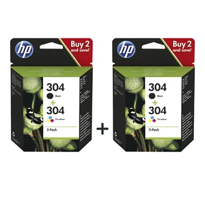 Original HP 304/304XL Schwarz & Farbe Tinte für DeskJet 2620 2632 Envy 5030 5020 Posten - Bild 1 von 14