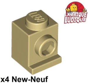 Lego 4x Brique Brick Modified 1x1 Headlight phare beige/tan 4070 NEUF - Picture 1 of 1