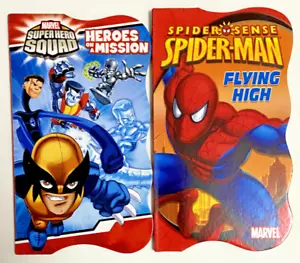 Marvel SUPER HERO SQUAD & Spider Sense SPIDER-MAN Board Books - Foto 1 di 1
