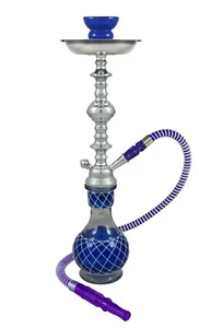 Set narghilè blu 19" - Nicolette di Premium Hookah Shisha 1 tubo - Foto 1 di 4