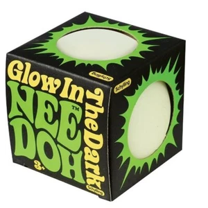 Schylling NeeDoh Glow in the Dark Groovy Glowing Glob - Set of 2 Stress Balls - Picture 1 of 1