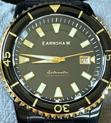 Reloj Earnshaw Automático Hombre Negro ES-8234-55 Edición Limitada 830/1000 Foto 1 de 4