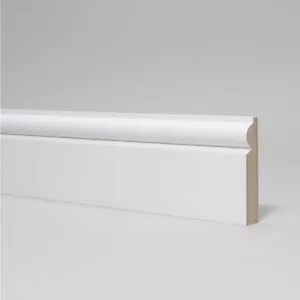 Skirting Board White Primed MDF Torus 94 x 14 x 2700mm - Picture 1 of 1